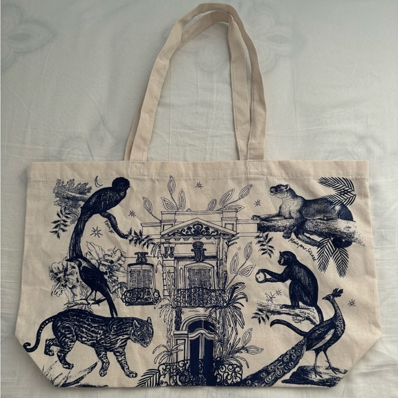 Sezane Tote Bag Jungle Print - Picture 3 of 3